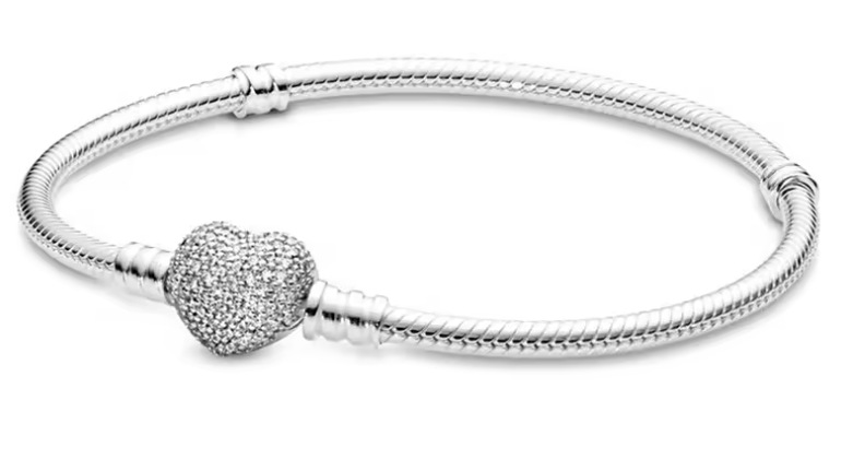 Pulsera Corazón con circones en plata 925