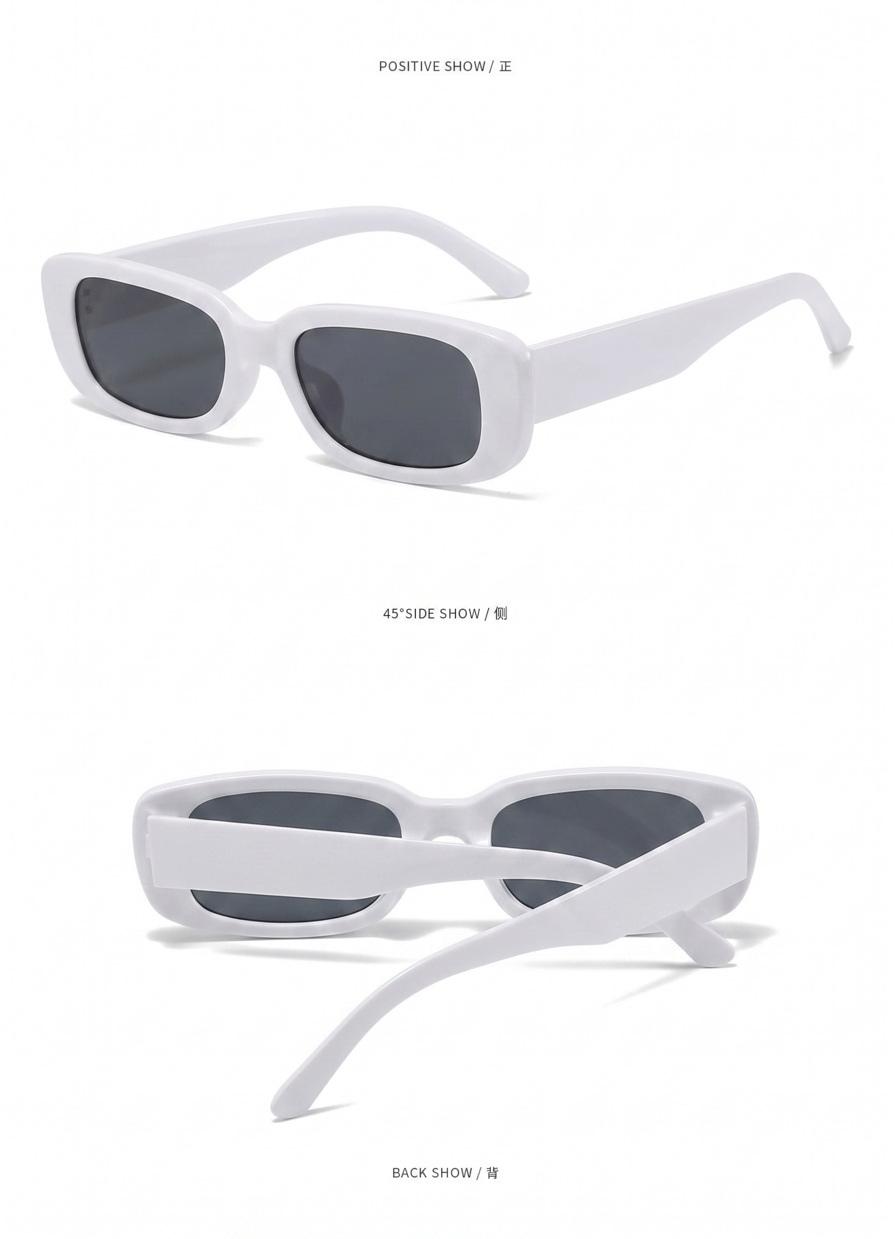 Lentes Retro Y2K Blanco - Imagen 2