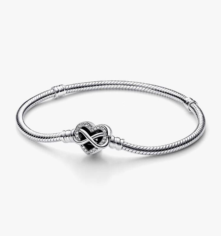 Pulsera corazón infinito en plata 925